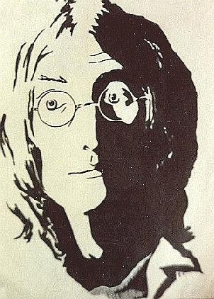 John Lennon done in marker